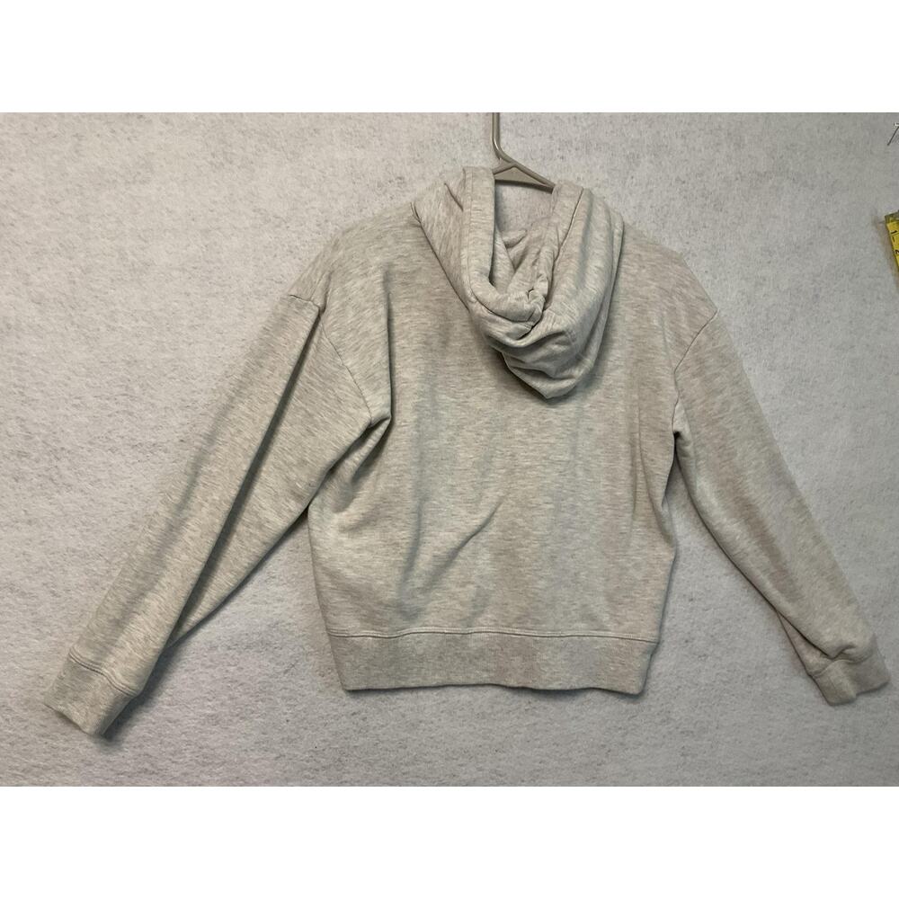 Tommy Hilfiger Sport Hoodie Womens Small Gray Hilfiger Logo Cropped Sweatshirt - Picture 5 of 7